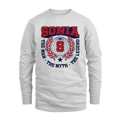 The Man The Myth The Legend Logo Shirt SONIA M1-30