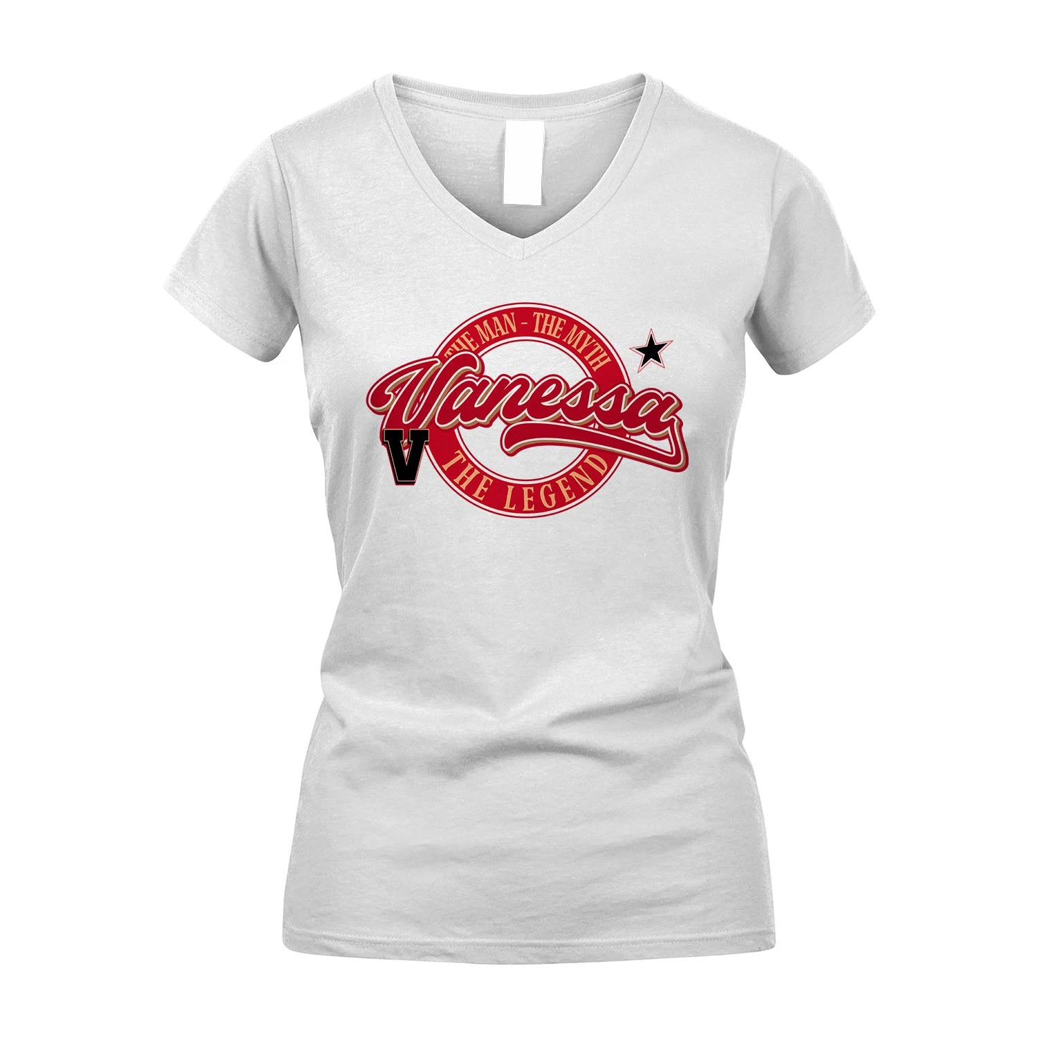 The Man The Myth The Legend Sporty Shirt VANESSA M1-14