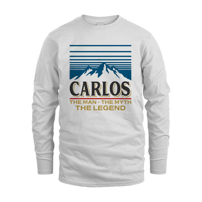 The Man The Myth The Legend Vintage Mountain Shirt CARLOS M1-19