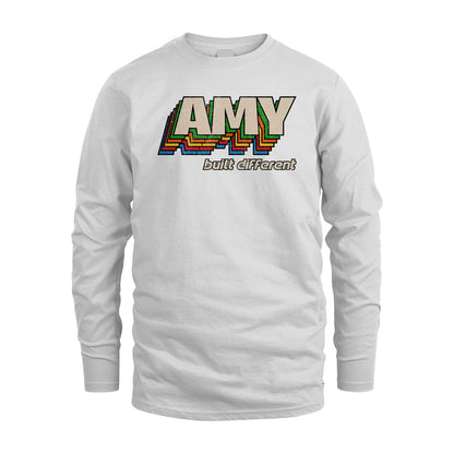Your Name Built Different Retro Shirt AMY M1-26