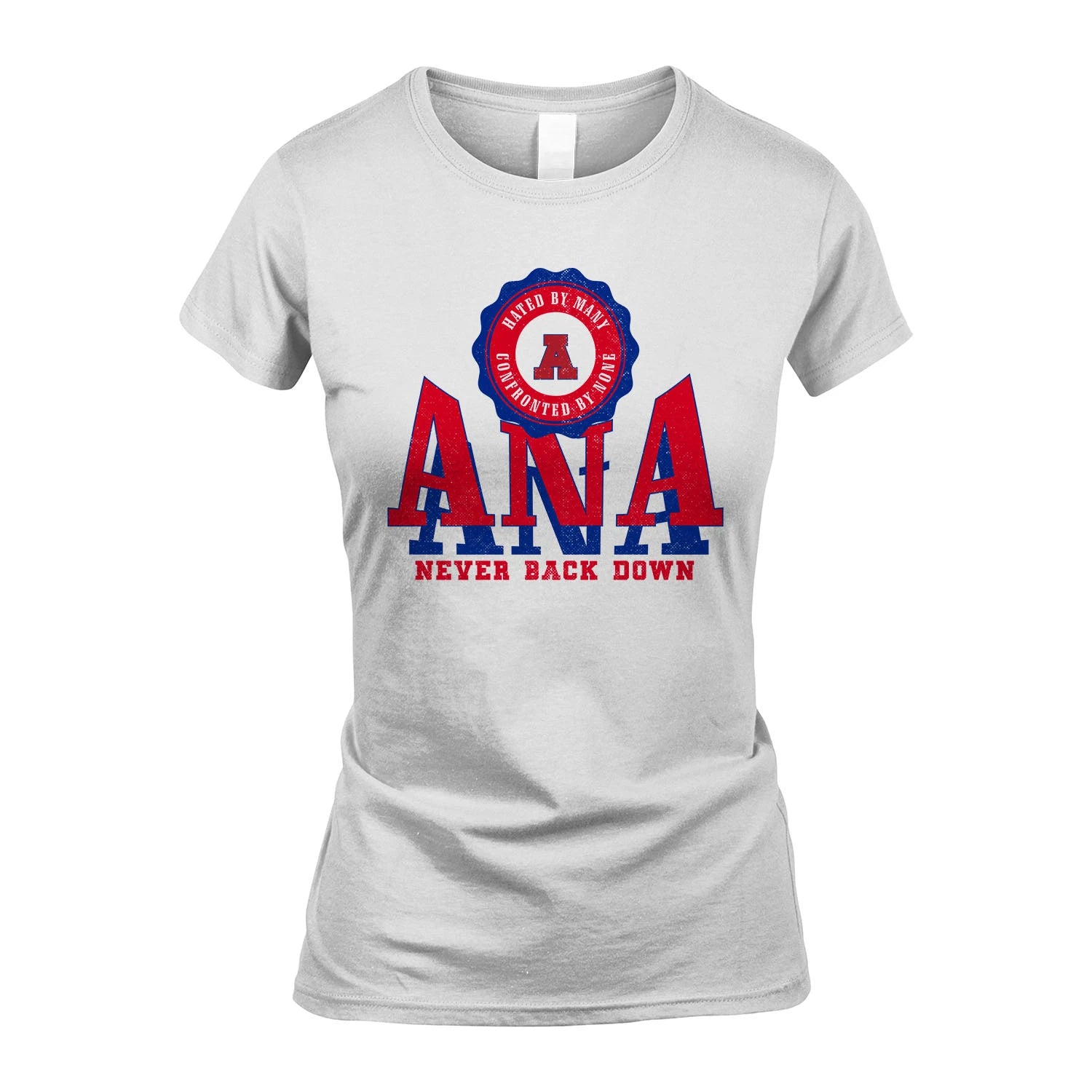 Your Name Never Back Down Shirt ANA M1-33