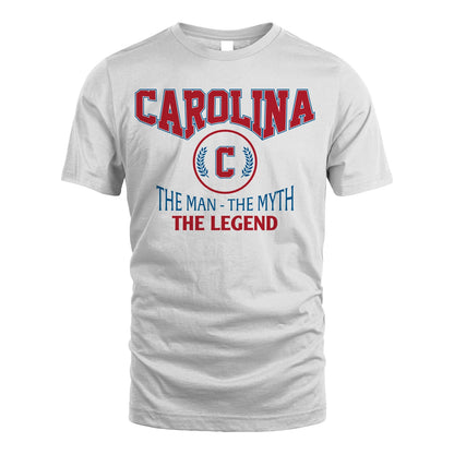The Man The Myth The Legend Jet Style Shirt CAROLINA M1-9