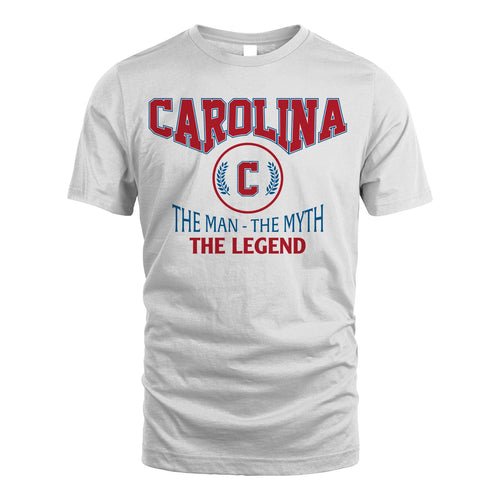 The Man The Myth The Legend Jet Style Shirt CAROLINA M1-9