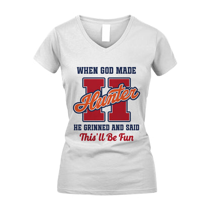God Made Your Name Custom Shirt HUNTER M1-16