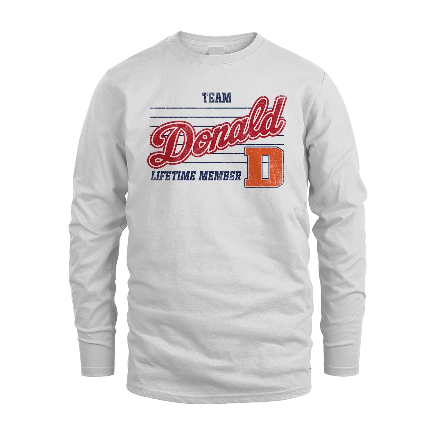 Team Your Name Lifetime Member Vintage Shirt DONALD M1-24