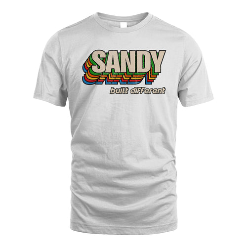 Your Name Built Different Retro Shirt SANDY M1-26