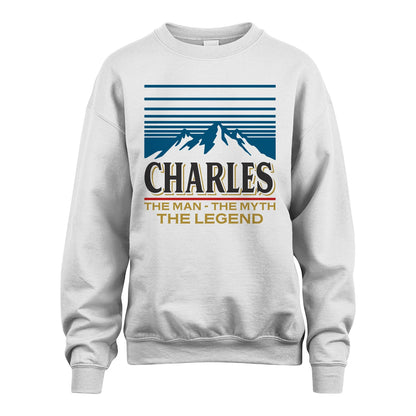 The Man The Myth The Legend Vintage Mountain Shirt CHARLES M1-19