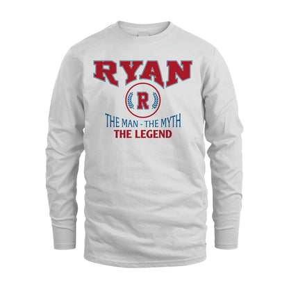 The Man The Myth The Legend Jet Style Shirt RYAN M1-9