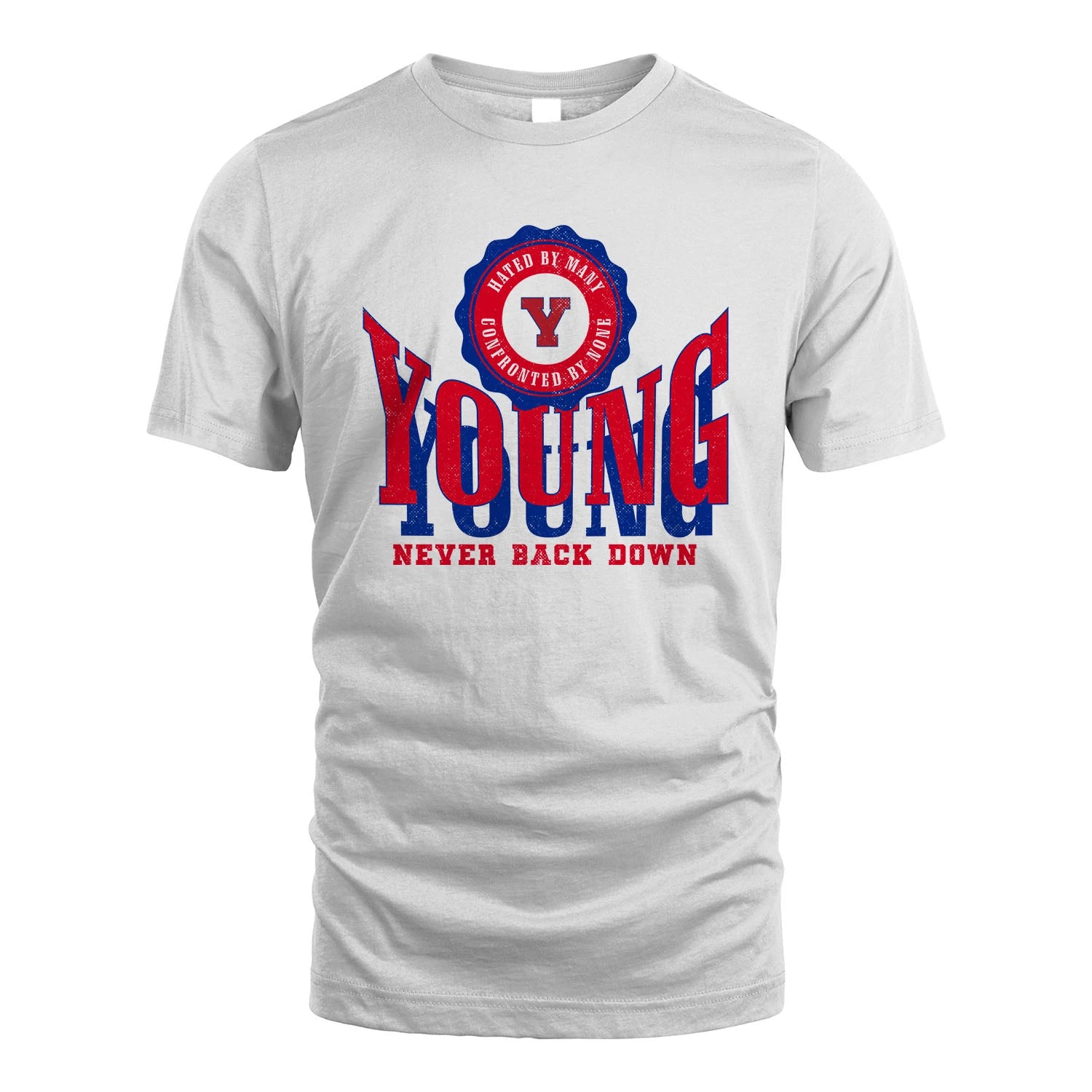 Your Name Never Back Down Shirt YOUNG M1-33