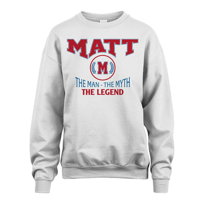 The Man The Myth The Legend Jet Style Shirt MATT M1-9