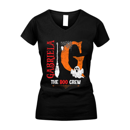 The Boo Crew Halloween With Your Name Shirt GABRIELA M1-23