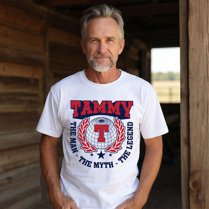 The Man The Myth The Legend Logo Shirt TAMMY M1-30