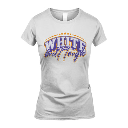 Built Tough Custom Name Shirt WHITE M1-40