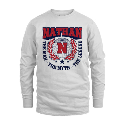 The Man The Myth The Legend Logo Shirt NATHAN M1-30
