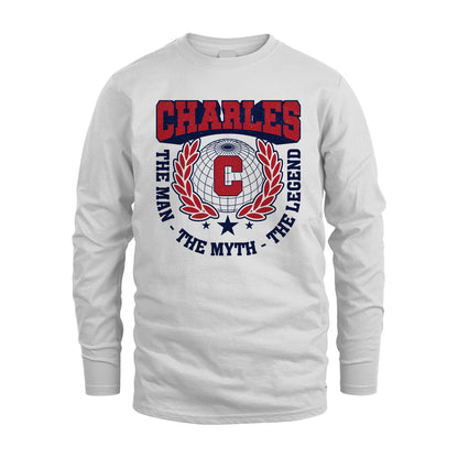 The Man The Myth The Legend Logo Shirt CHARLES M1-30