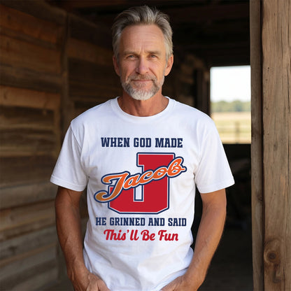 God Made Your Name Custom Shirt JACOB M1-16