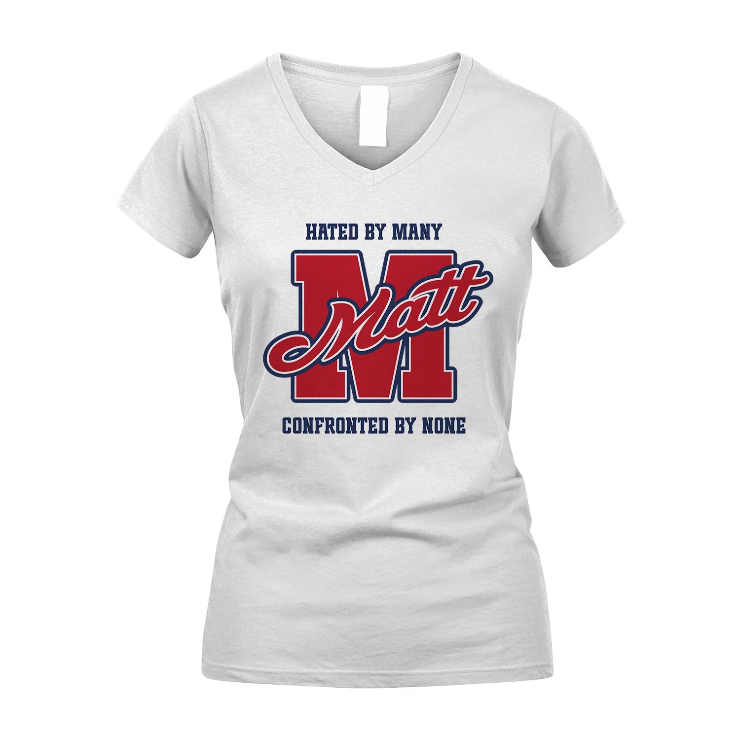 Hated By Many Confronted By None Personalized Name Shirt MATT M1-8
