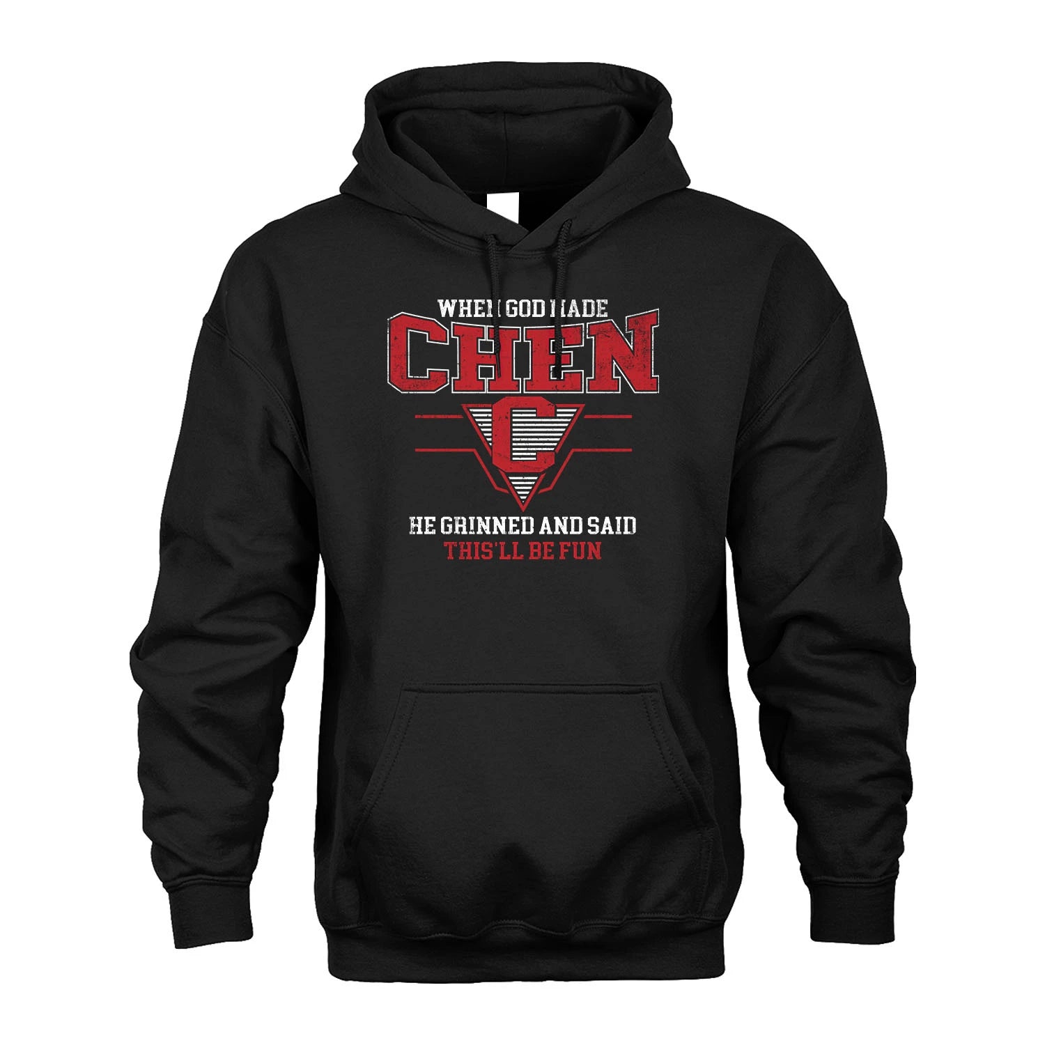 When God Made Your Name He Grinned And Said This'll Be Fun Baseball Shirt CHEN M1-29