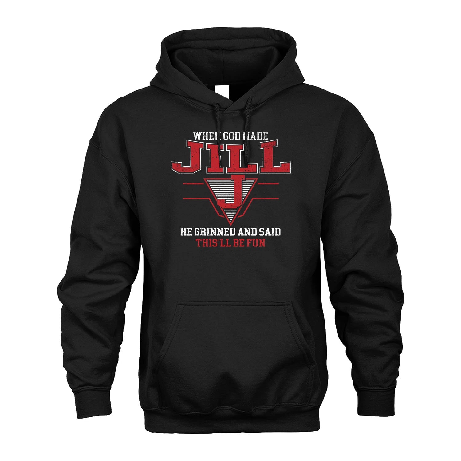 When God Made Your Name He Grinned And Said This'll Be Fun Baseball Shirt JILL M1-29