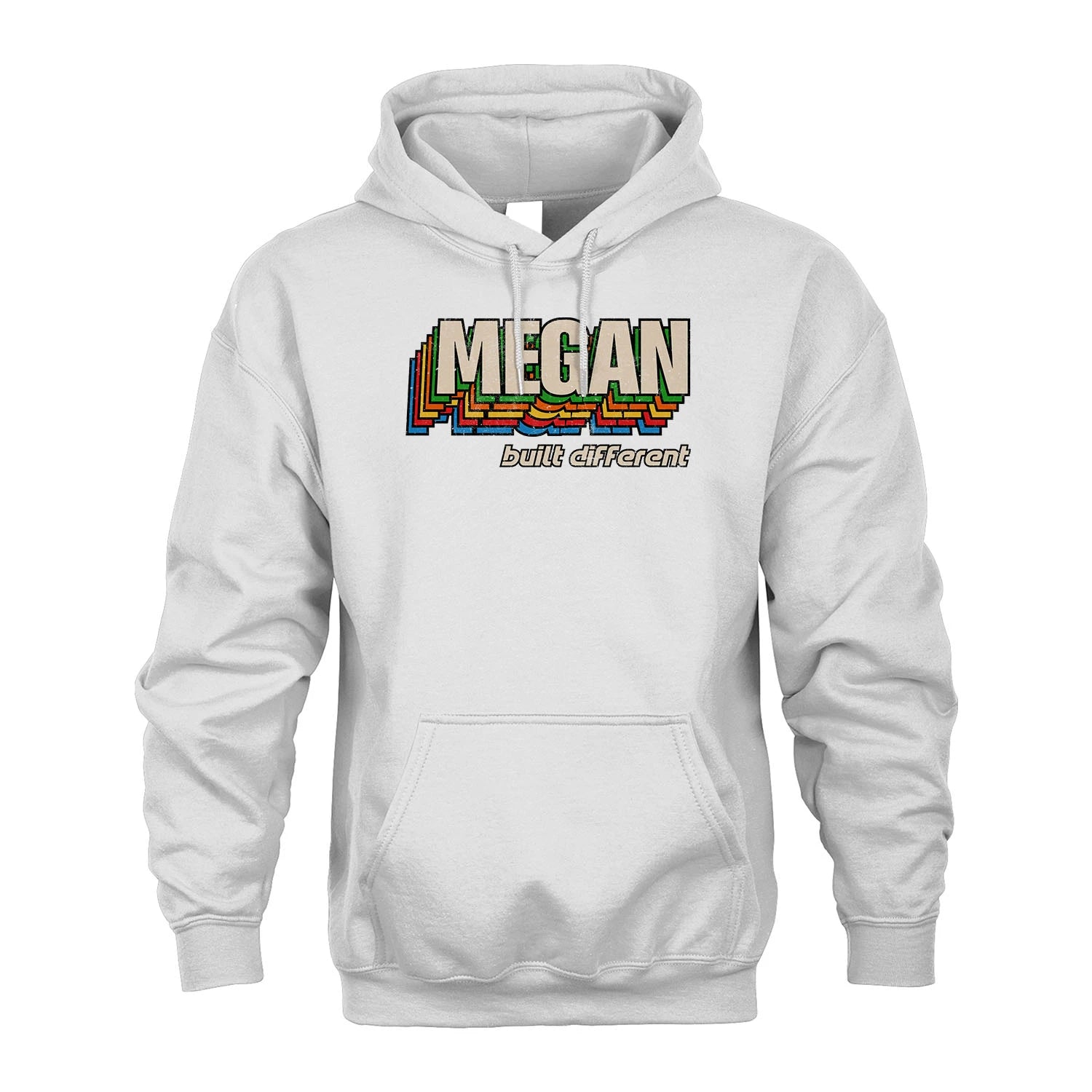 Your Name Built Different Retro Shirt MEGAN M1-26