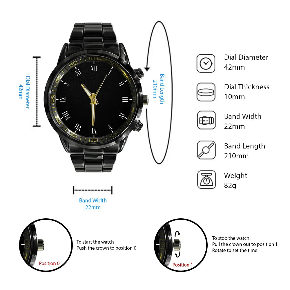 The Man The Myth The Legend King Crown Watch BRADLEY M1-W4