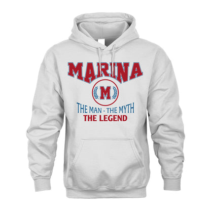 The Man The Myth The Legend Jet Style Shirt MARINA M1-9