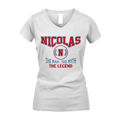 The Man The Myth The Legend Jet Style Shirt NICOLAS M1-9