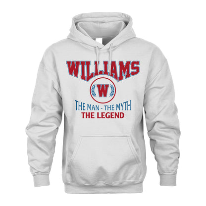 The Man The Myth The Legend Jet Style Shirt WILLIAMS M1-9