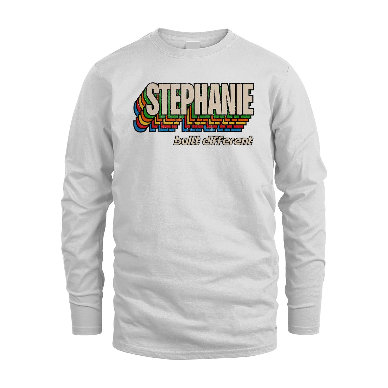 Your Name Built Different Retro Shirt STEPHANIE M1-26