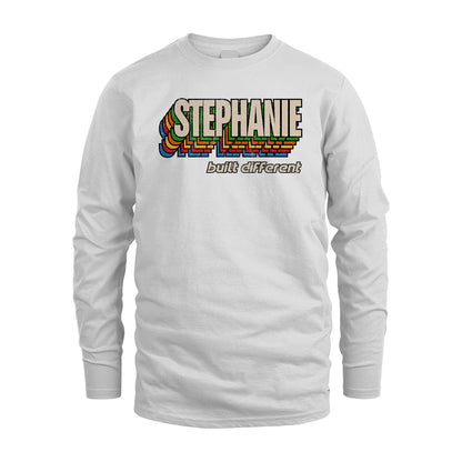 Your Name Built Different Retro Shirt STEPHANIE M1-26