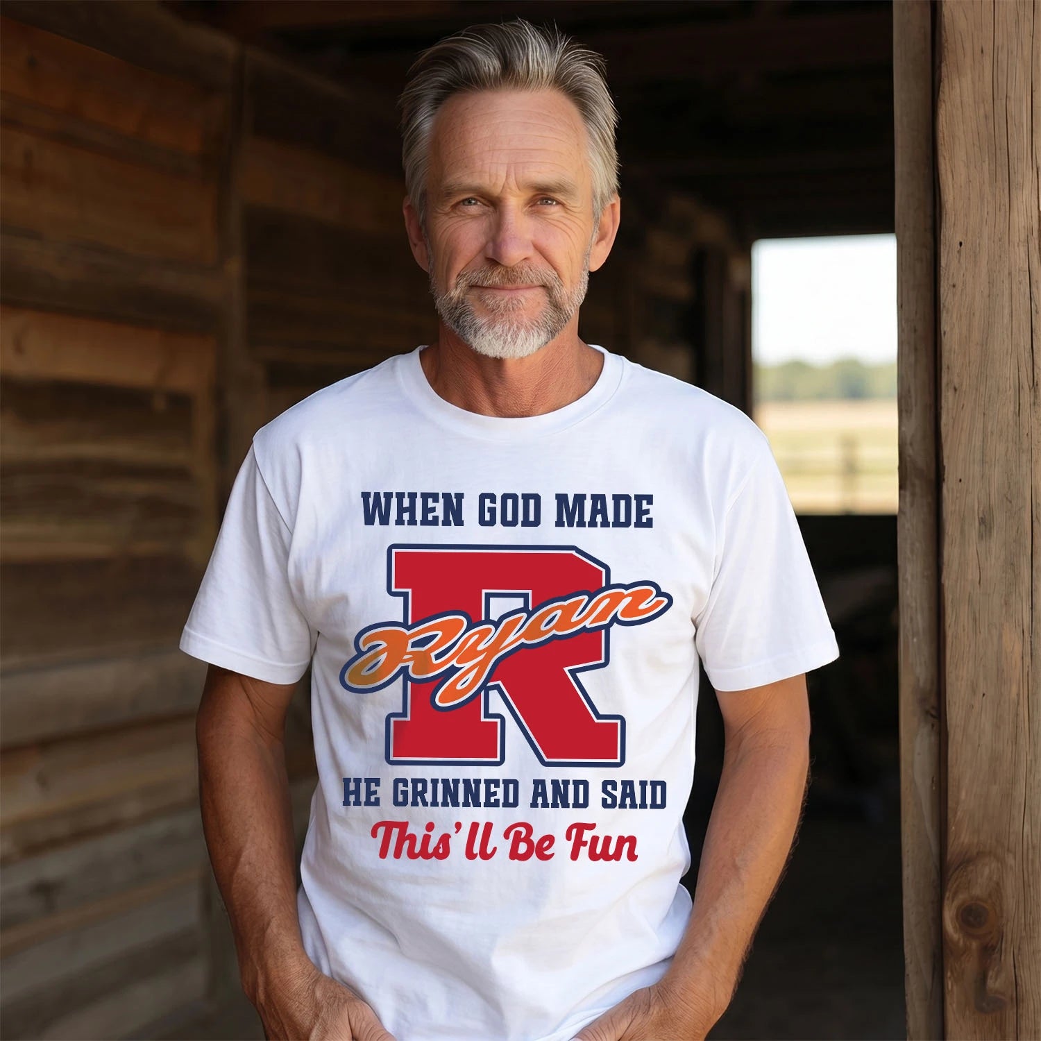 God Made Your Name Custom Shirt RYAN M1-16