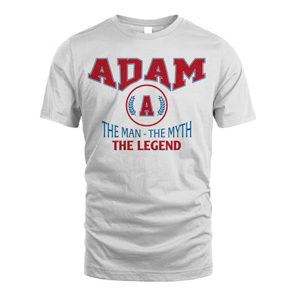 The Man The Myth The Legend Jet Style Shirt ADAM M1-9