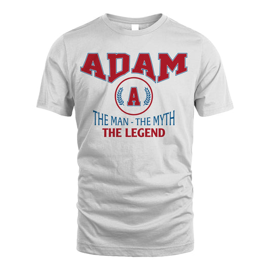 The Man The Myth The Legend Jet Style Shirt ADAM M1-9