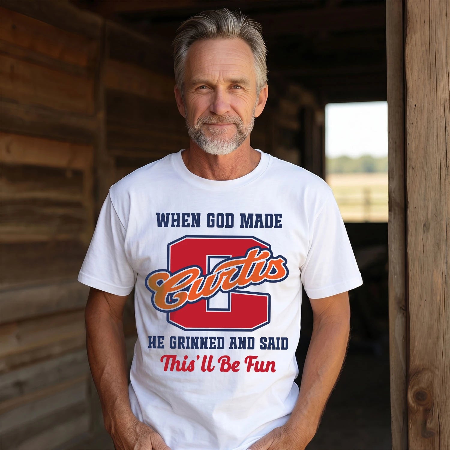 God Made Your Name Custom Shirt CURTIS M1-16