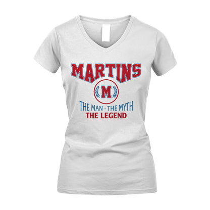 The Man The Myth The Legend Jet Style Shirt MARTINS M1-9