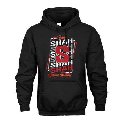 Team Your Name Lifetime Member Sporty Shirt SHAH M1-25