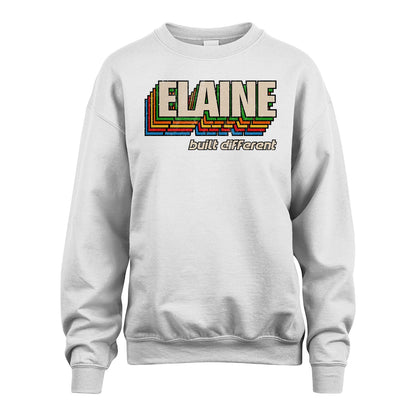 Your Name Built Different Retro Shirt ELAINE M1-26