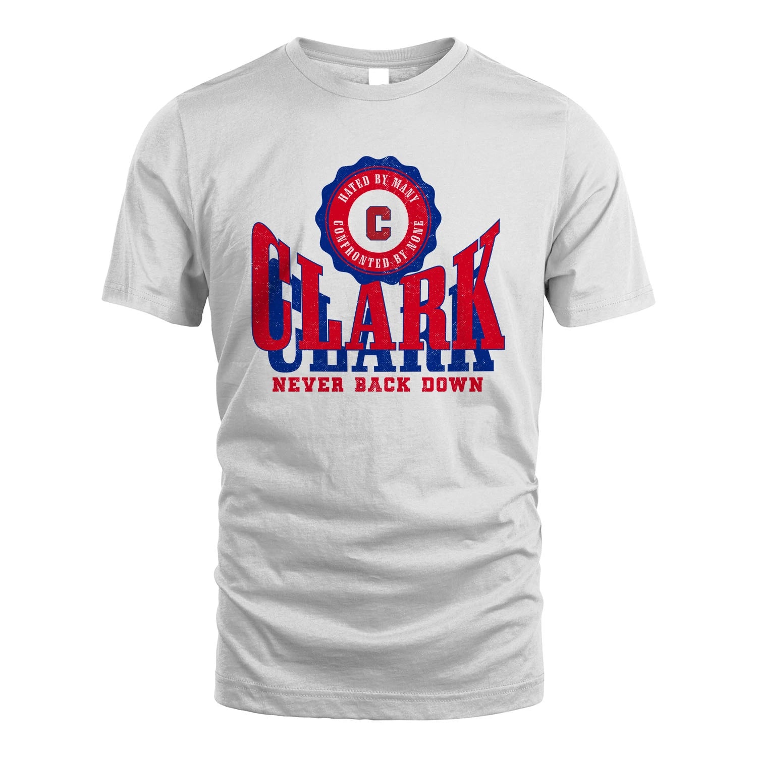 Your Name Never Back Down Shirt CLARK M1-33
