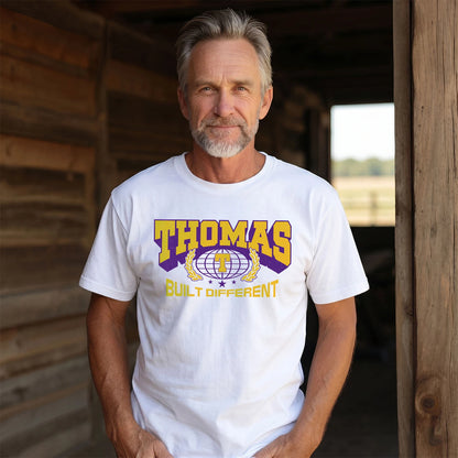 Your Name Built Different Sporty Shirt THOMAS M1-32