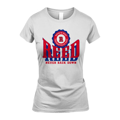 Your Name Never Back Down Shirt REED M1-33