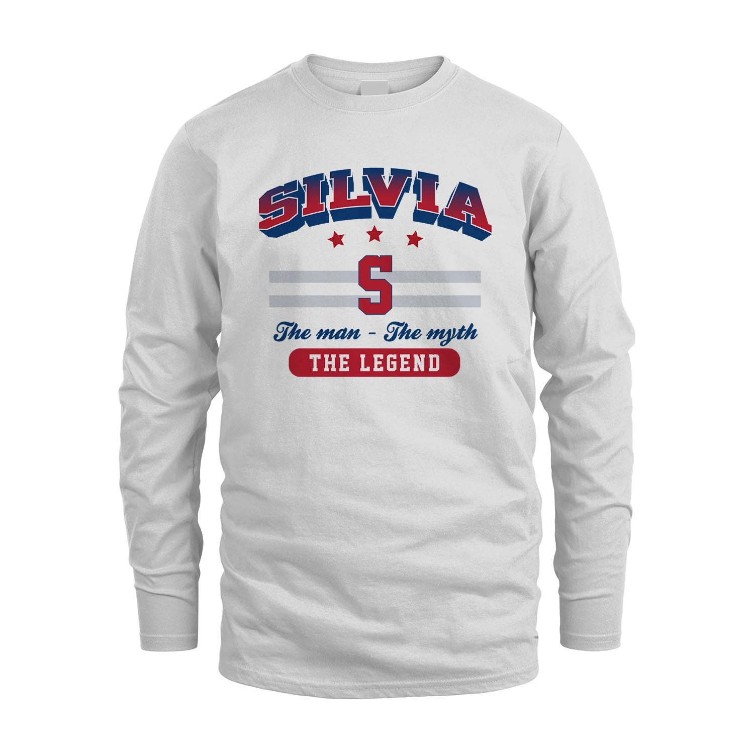 The Man The Myth The Legend With Your Name Shirt SILVIA M1-35