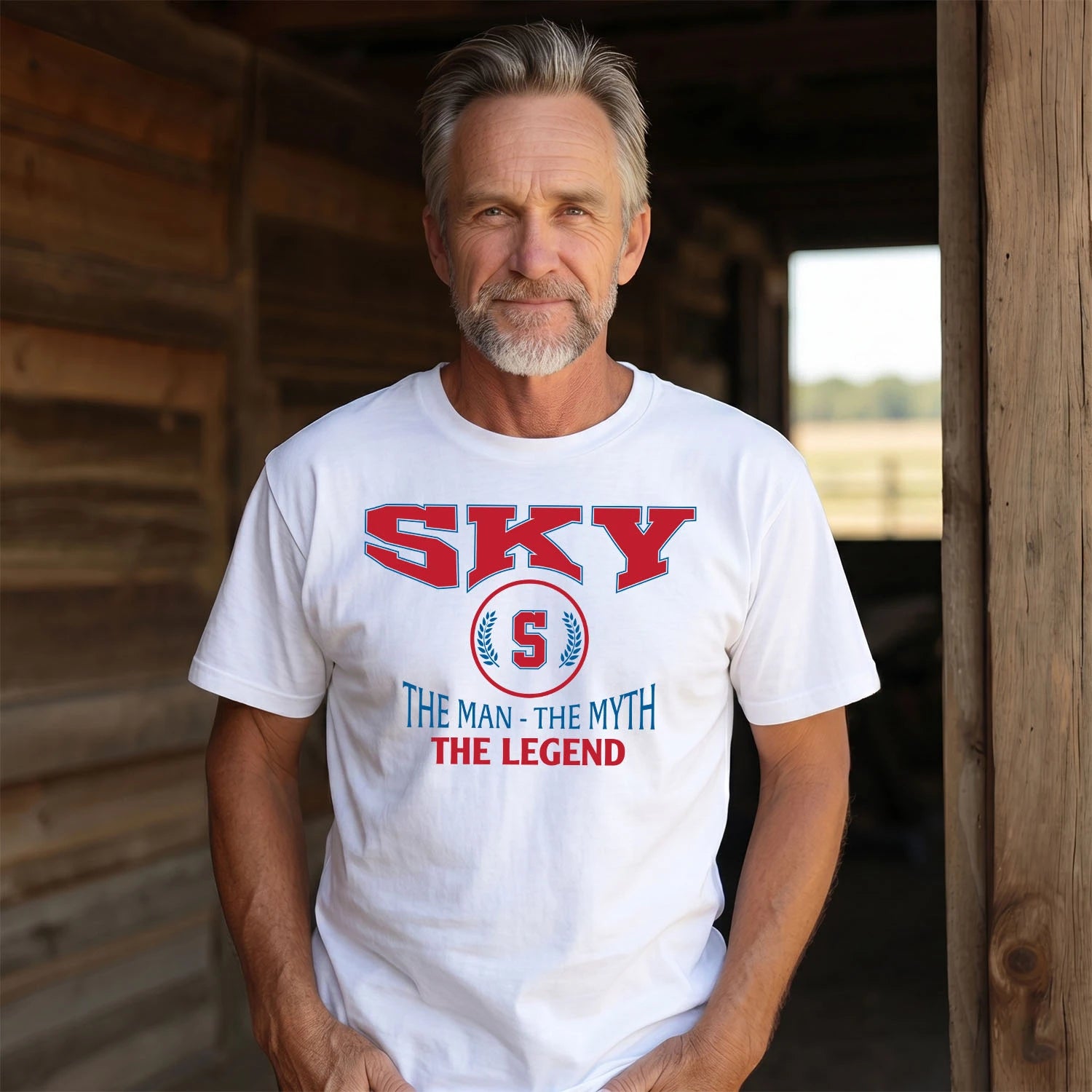 The Man The Myth The Legend Jet Style Shirt SKY M1-9