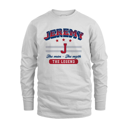 The Man The Myth The Legend With Your Name Shirt JEREMY M1-35