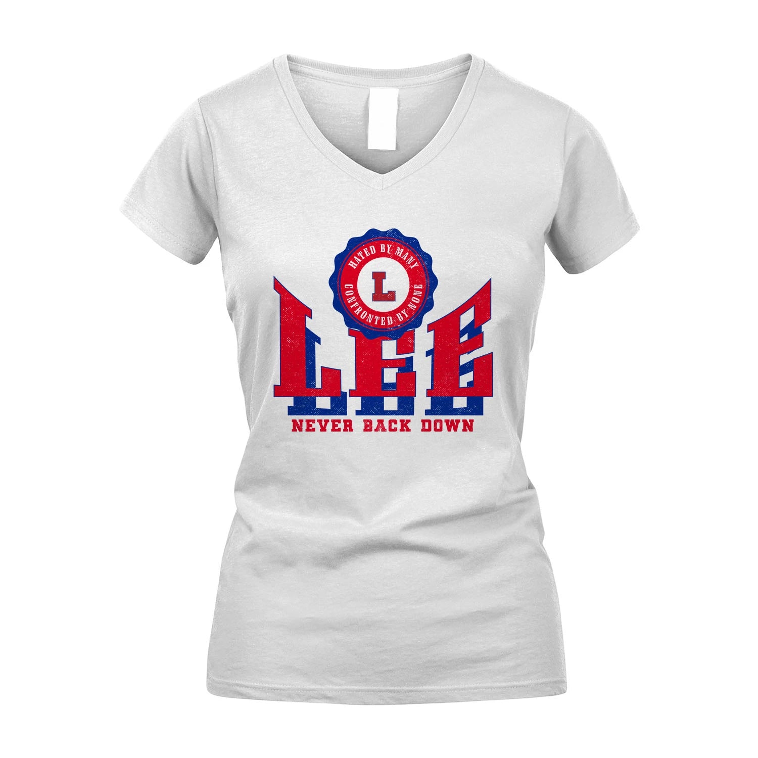 Your Name Never Back Down Shirt LEE M1-33