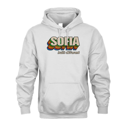 Your Name Built Different Retro Shirt SOFIA M1-26