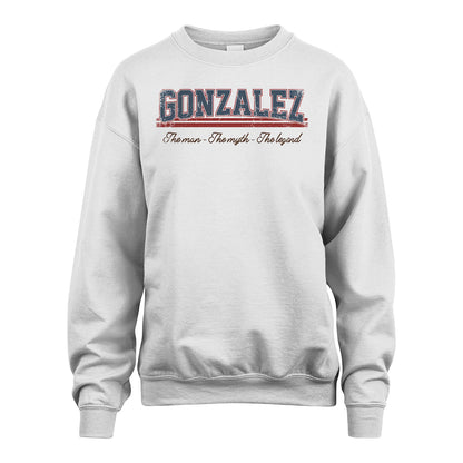 The Man The Myth The Legend Vintage Shirt GONZALEZ M1-6