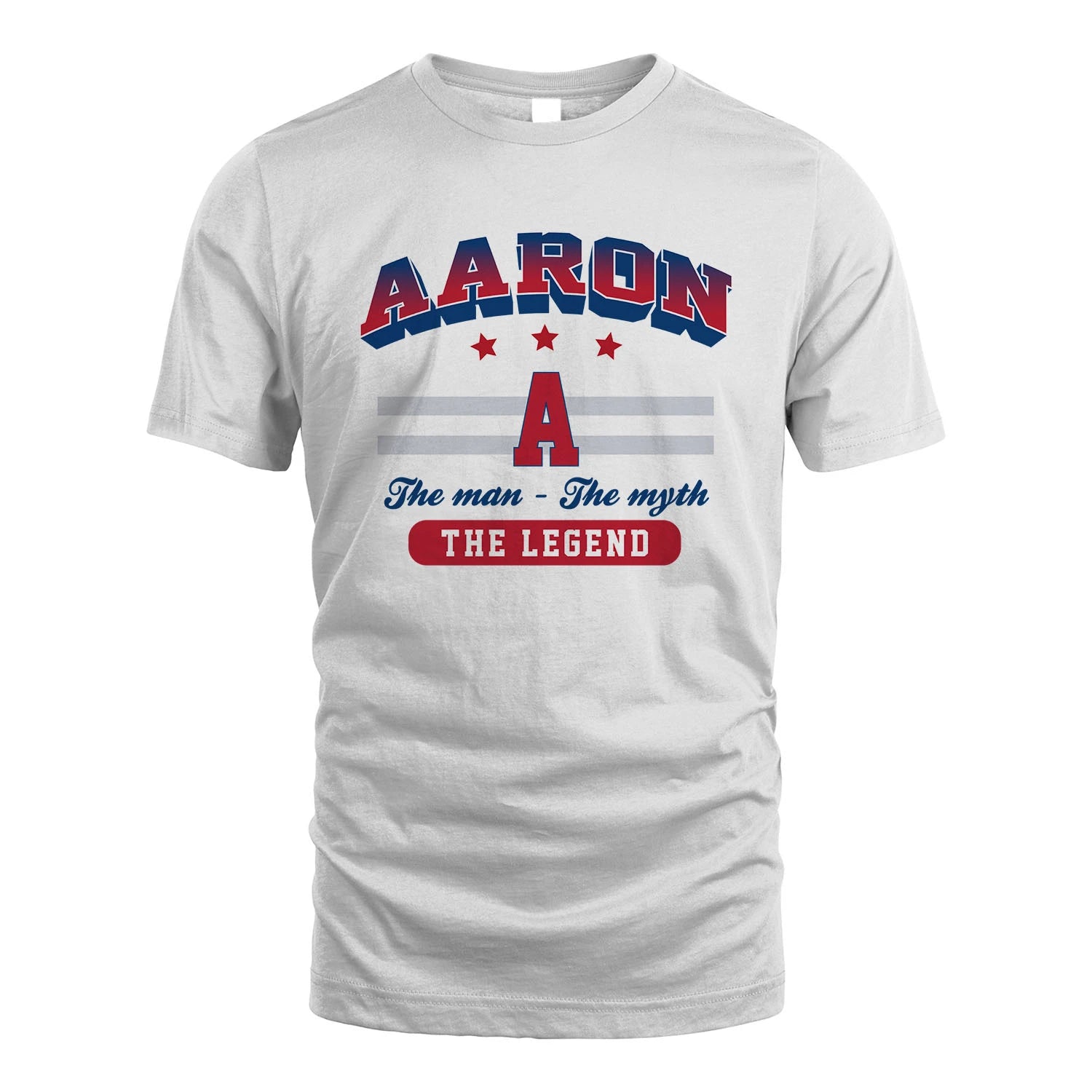 The Man The Myth The Legend With Your Name Shirt AARON M1-35