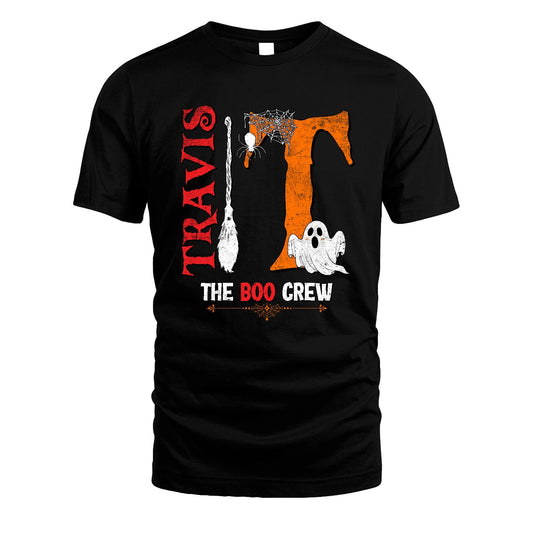 The Boo Crew Halloween With Your Name Shirt TRAVIS M1-23