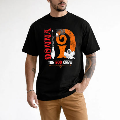The Boo Crew Halloween With Your Name Shirt DONNA M1-23