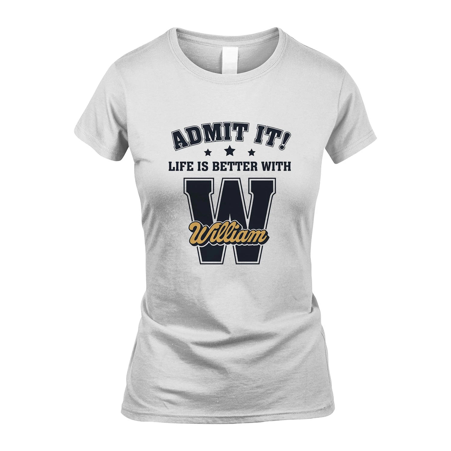 Life Is Better With Your Name Shirt WILLIAM M1-17